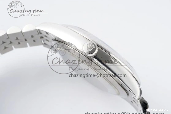 0410 DateJust 41 SS Fluted Bezel KING 1:1 Best Edition 904L Steel Gray Green Roman Dial on Jubilee Bracelet VR Contemporary 2204